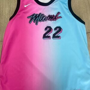 Youth Miami Heat Jimmy Butler 2020-2021 City Blue & Pink jersey